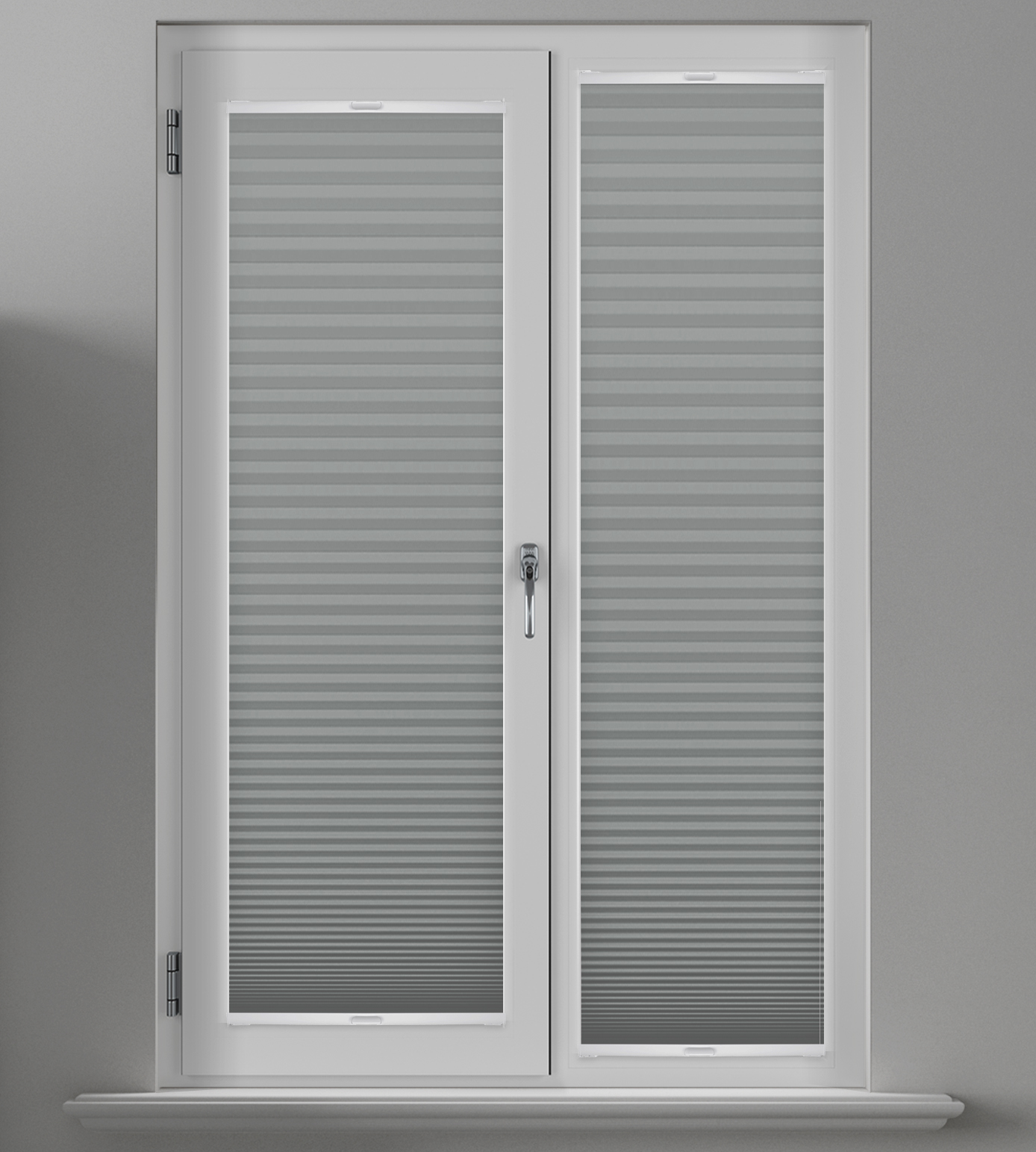 Pleated Perfectly Fitted Frameless Blind - Blackout Honeycomb Lexi Dove Grey - Image 3