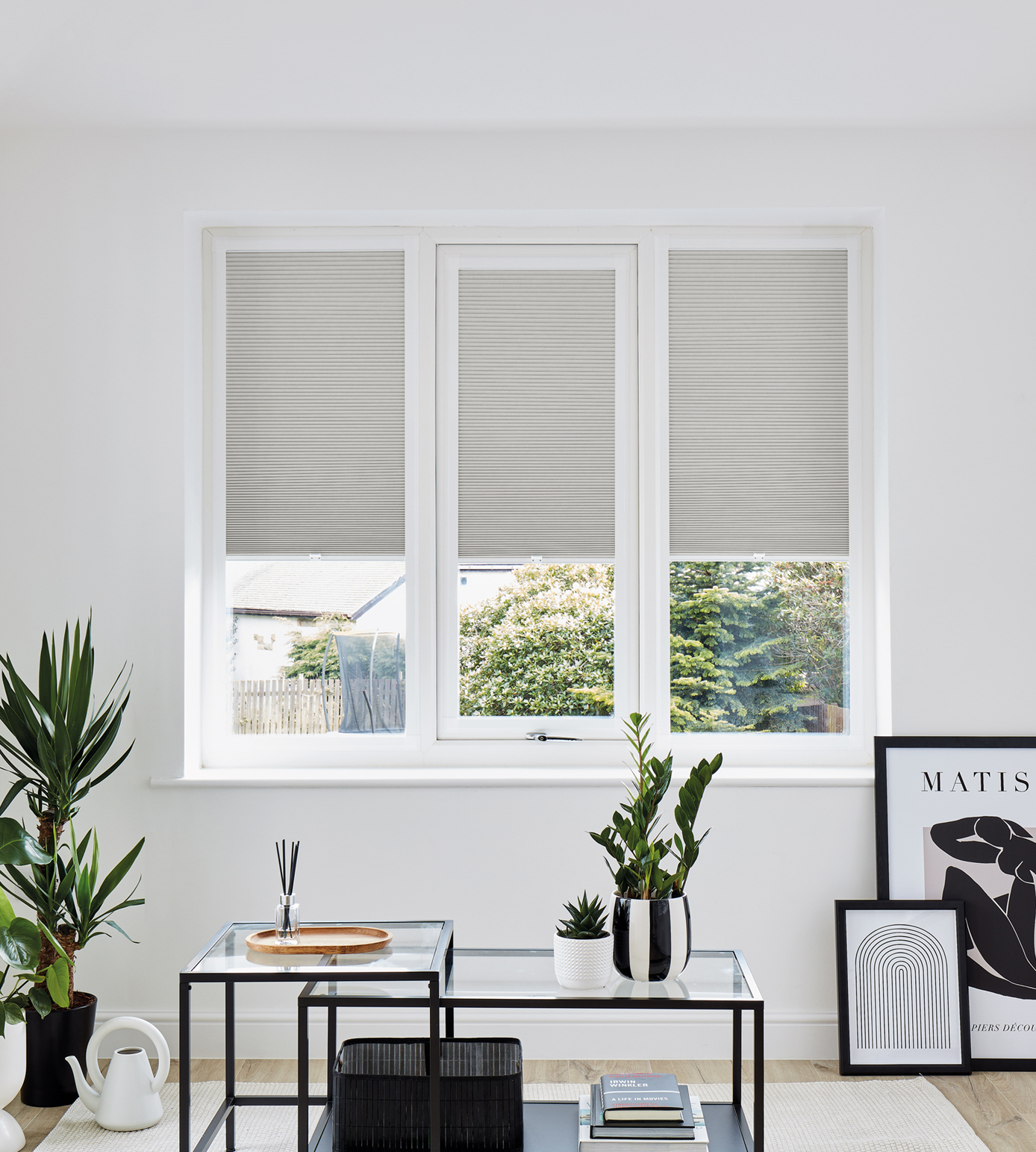 Perfect Fit Frame Pleated Blind - Blackout Honeycomb Lexi Taupe Beige - Image 6