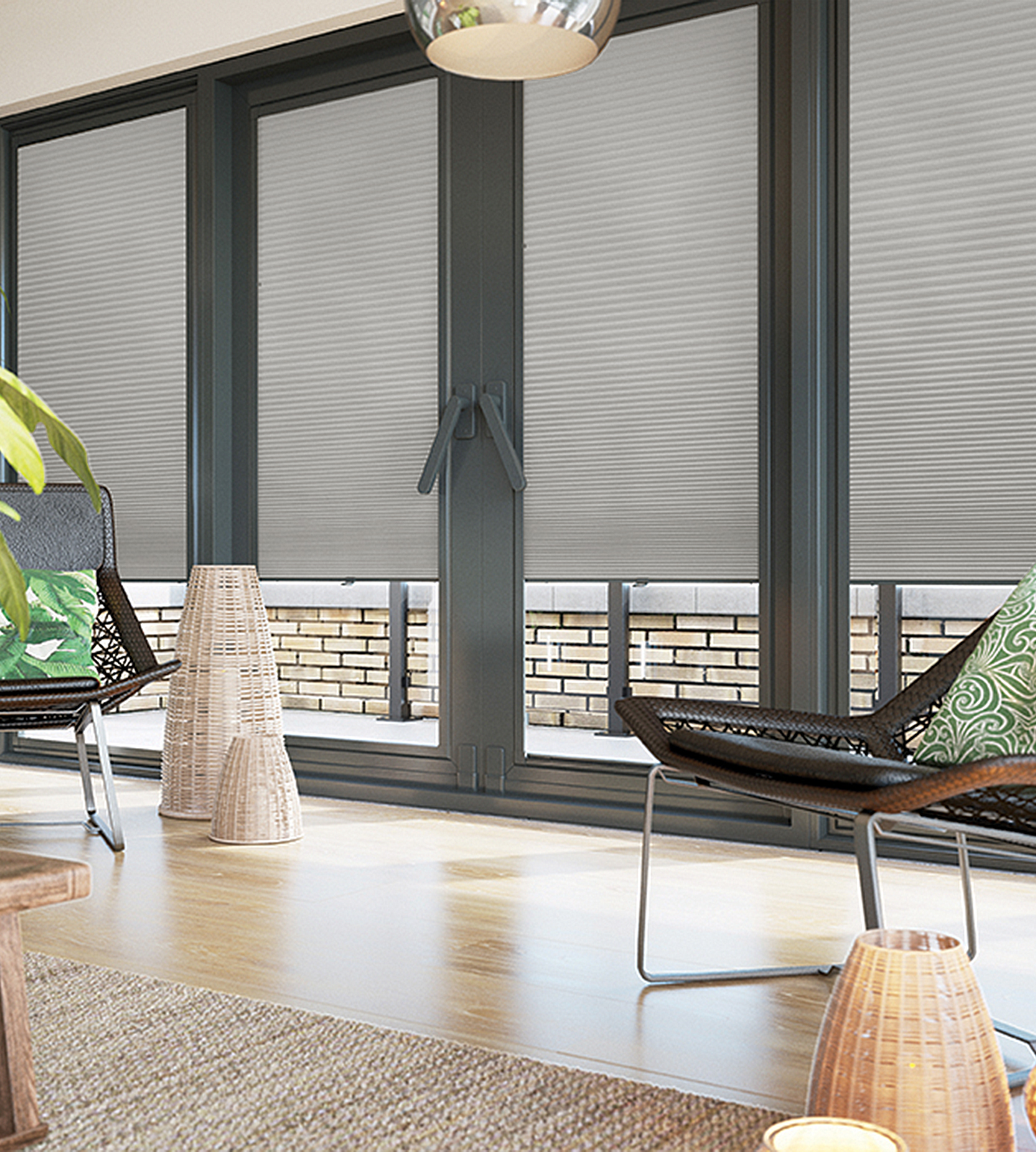 Perfect Fit Frame Pleated Blind - Blackout Honeycomb Lexi Taupe Beige - Image 7