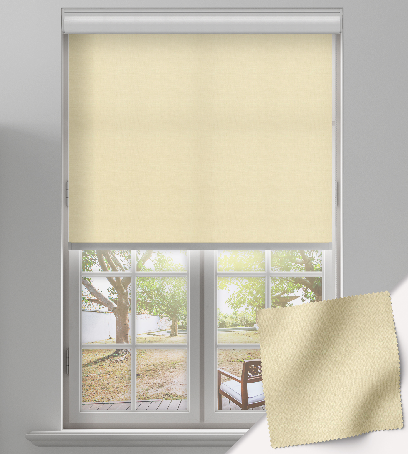 Roller Free-Hanging Blind - Orient Havana Beige