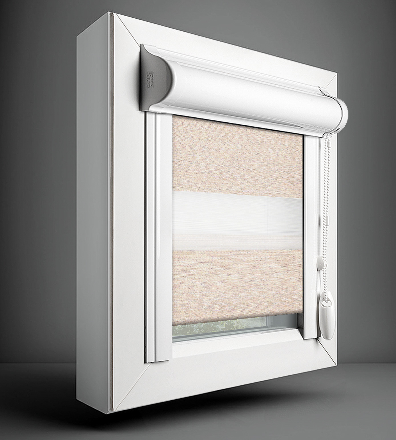 Perfectly Fitted Day & Night Blind - Marbella Salmon Beige - Image 4