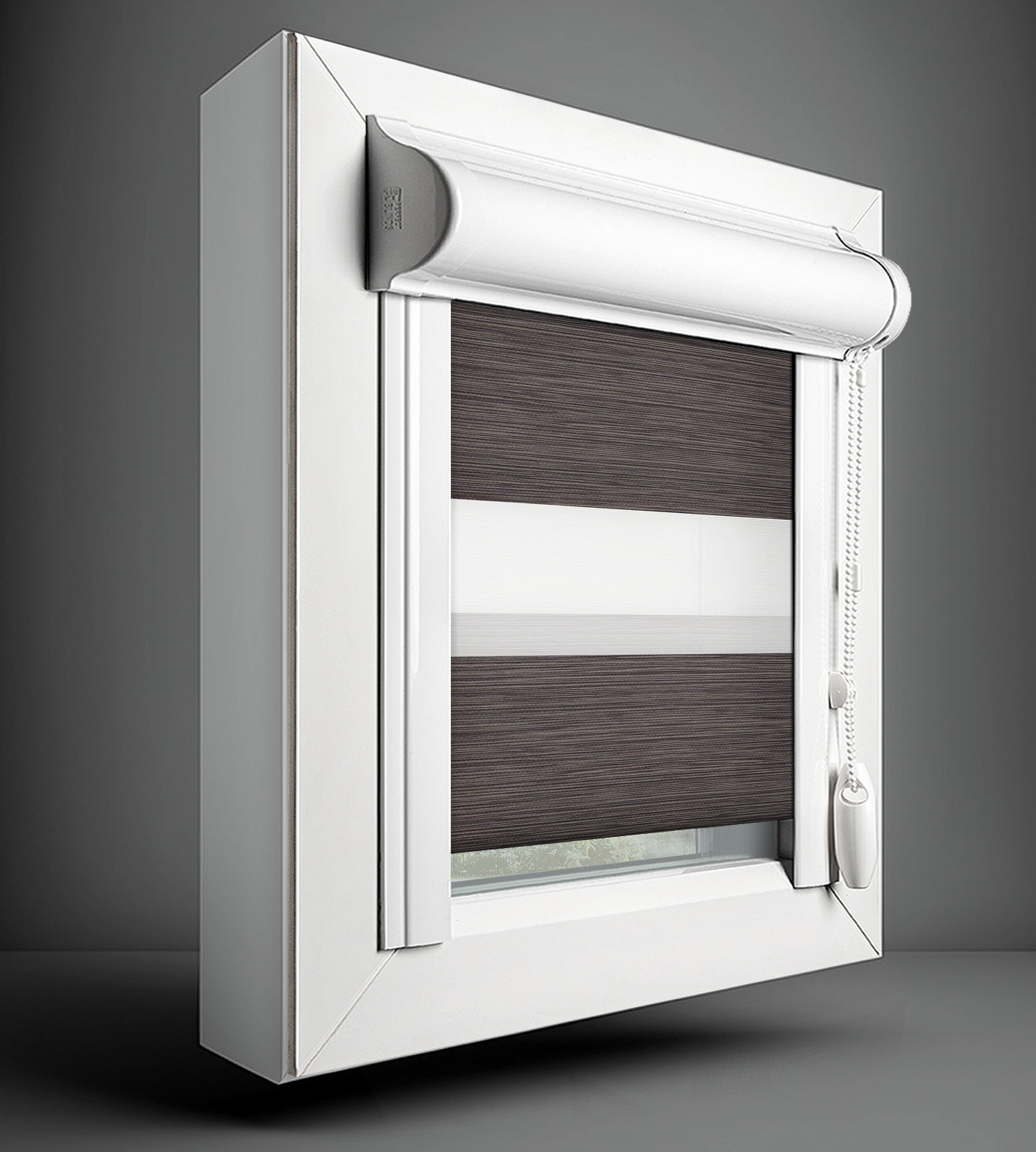 Perfectly Fitted Day & Night Blind - Zafira Brown - Image 4