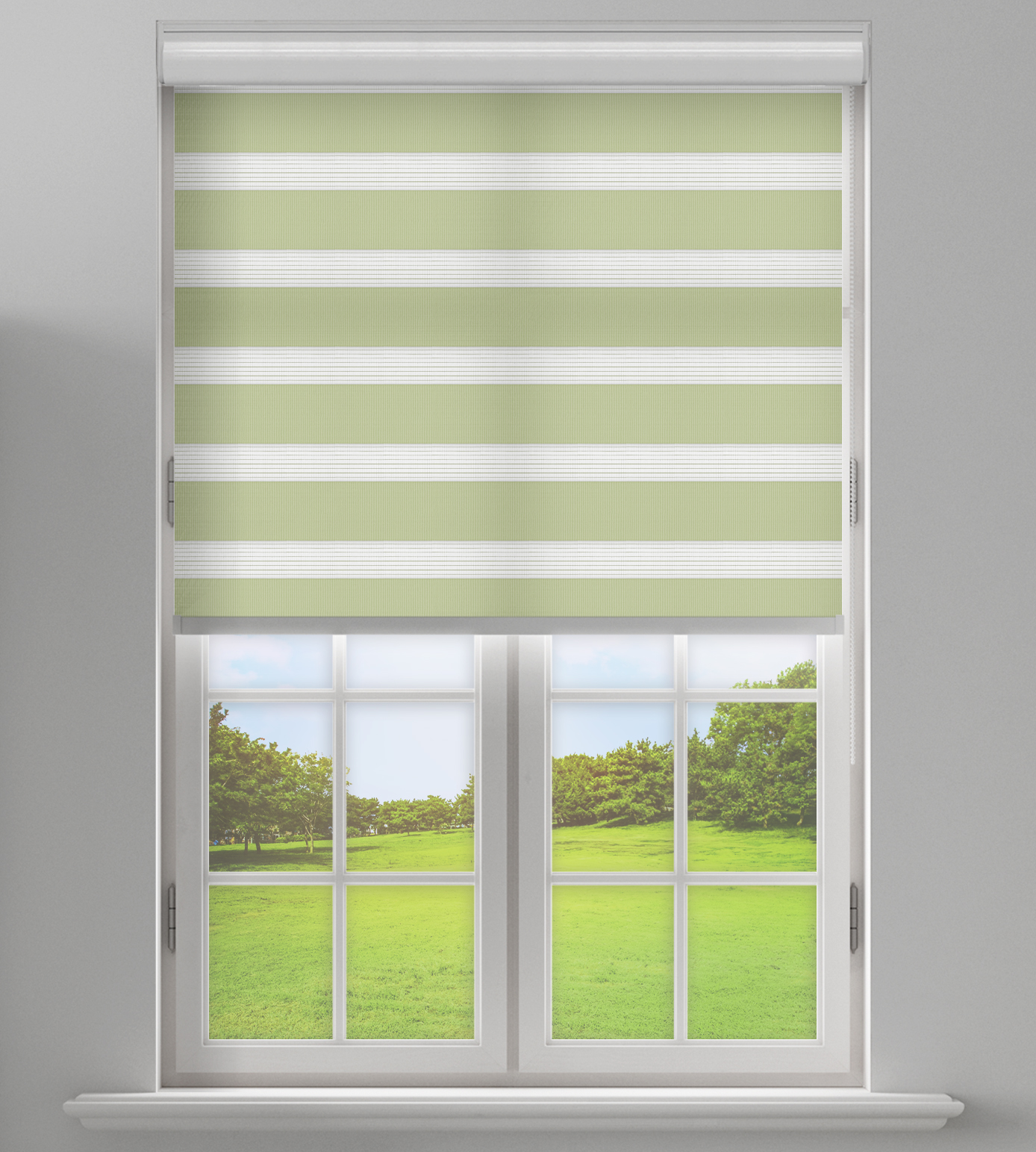 Day & Night Free-Hanging Blind - Seasons Green - Image 2