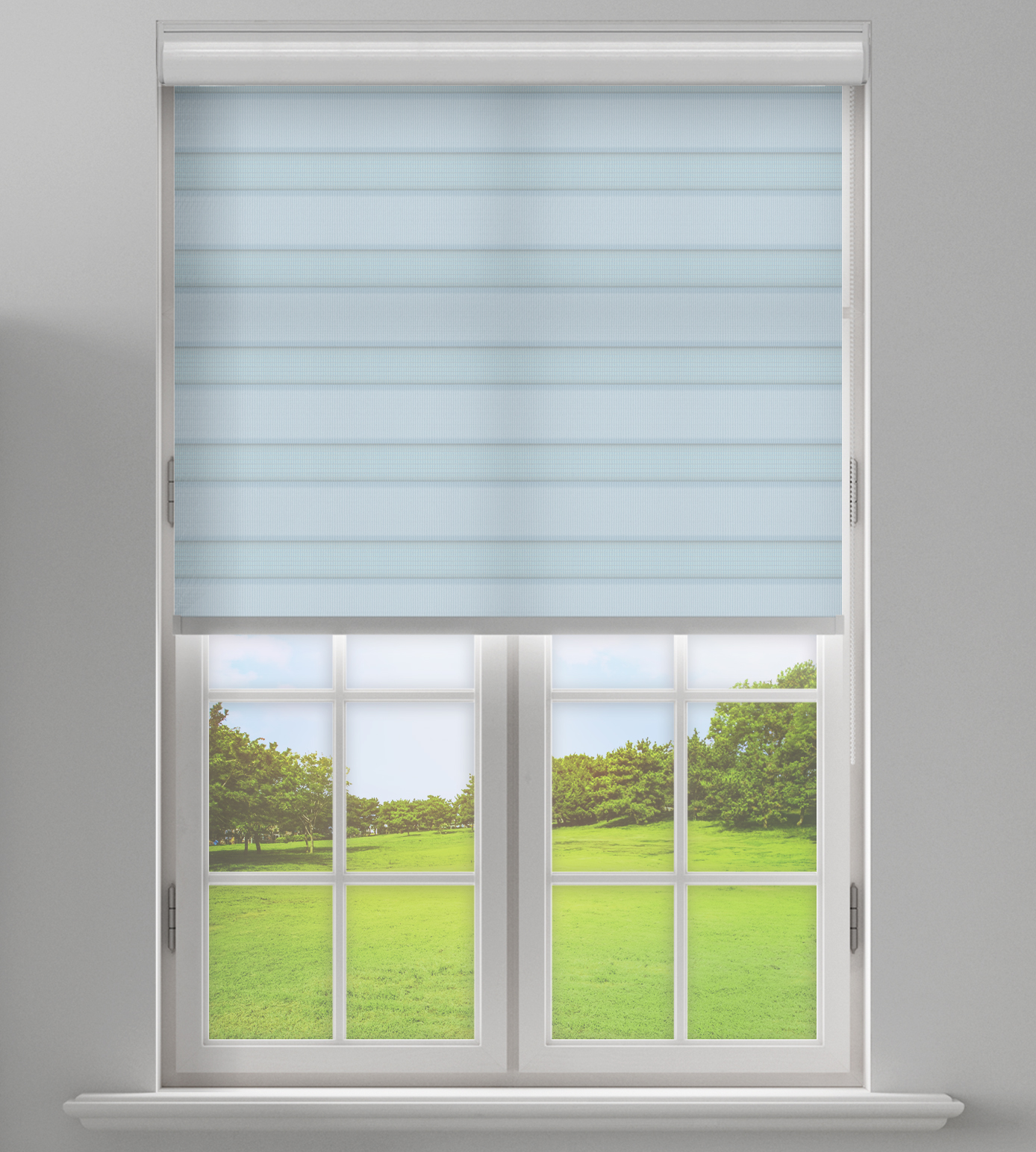 Day & Night Free-Hanging Blind - Seasons Ether Aqua Marine - Image 3