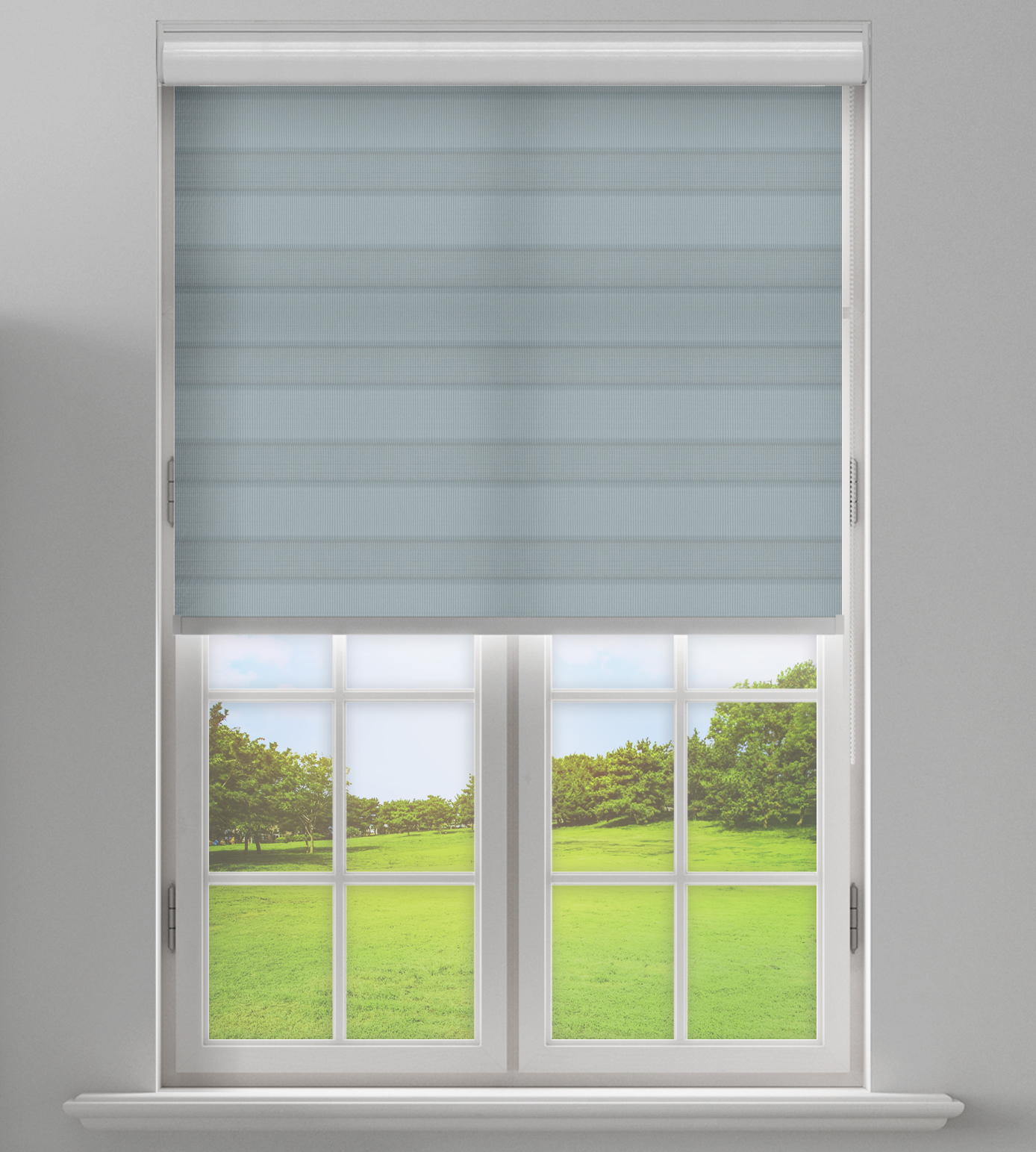 Day & Night Free-Hanging Blind - Seasons Citadel Light Green - Image 3