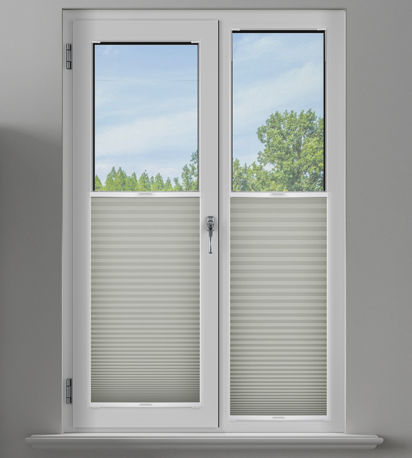 Pleated Perfectly Fitted Frameless Blind - Honeycomb Lexi Taupe Beige - Image 3