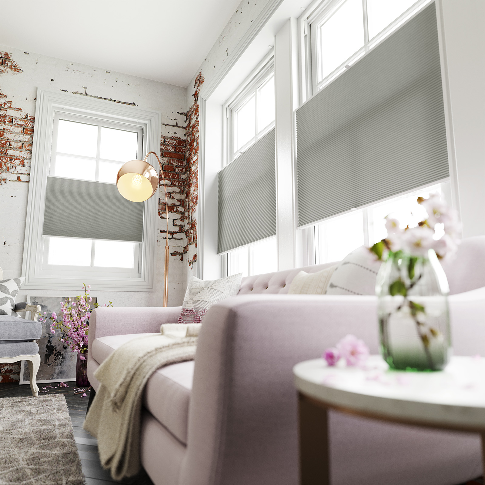 Pleated Perfectly Fitted Frameless Blind - Honeycomb Lexi Taupe Beige - Image 5