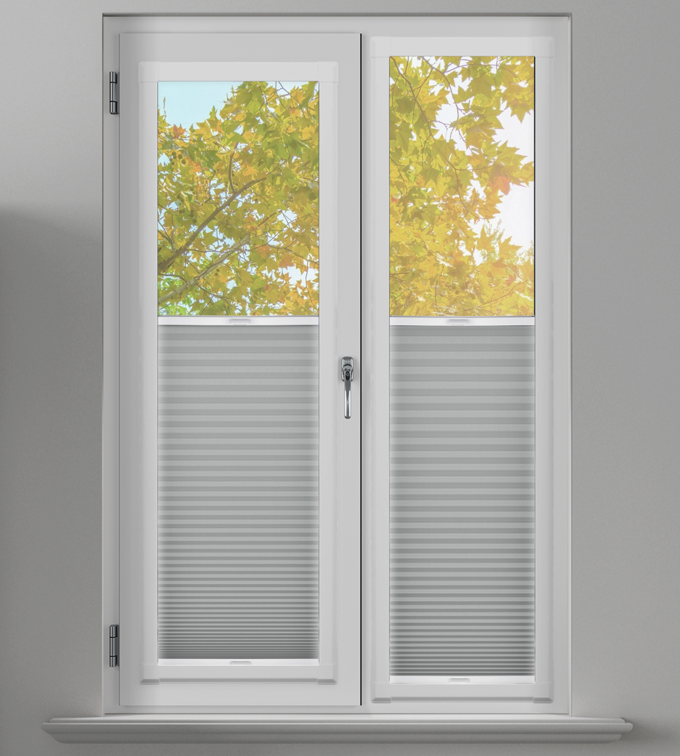 Perfect Fit Frame Pleated Blind - Honeycomb Lexi Dove Grey - Image 3