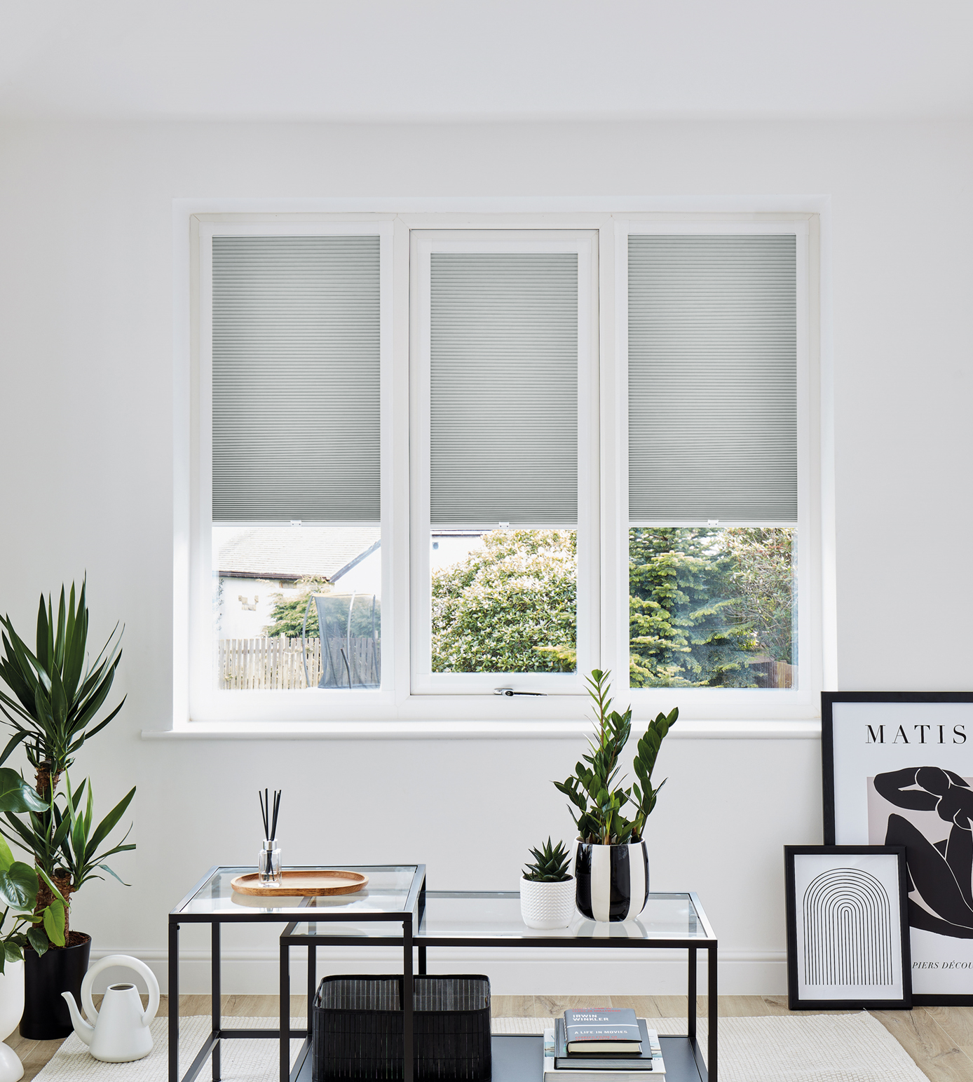 Perfect Fit Frame Pleated Blind - Honeycomb Lexi Dove Grey - Image 6