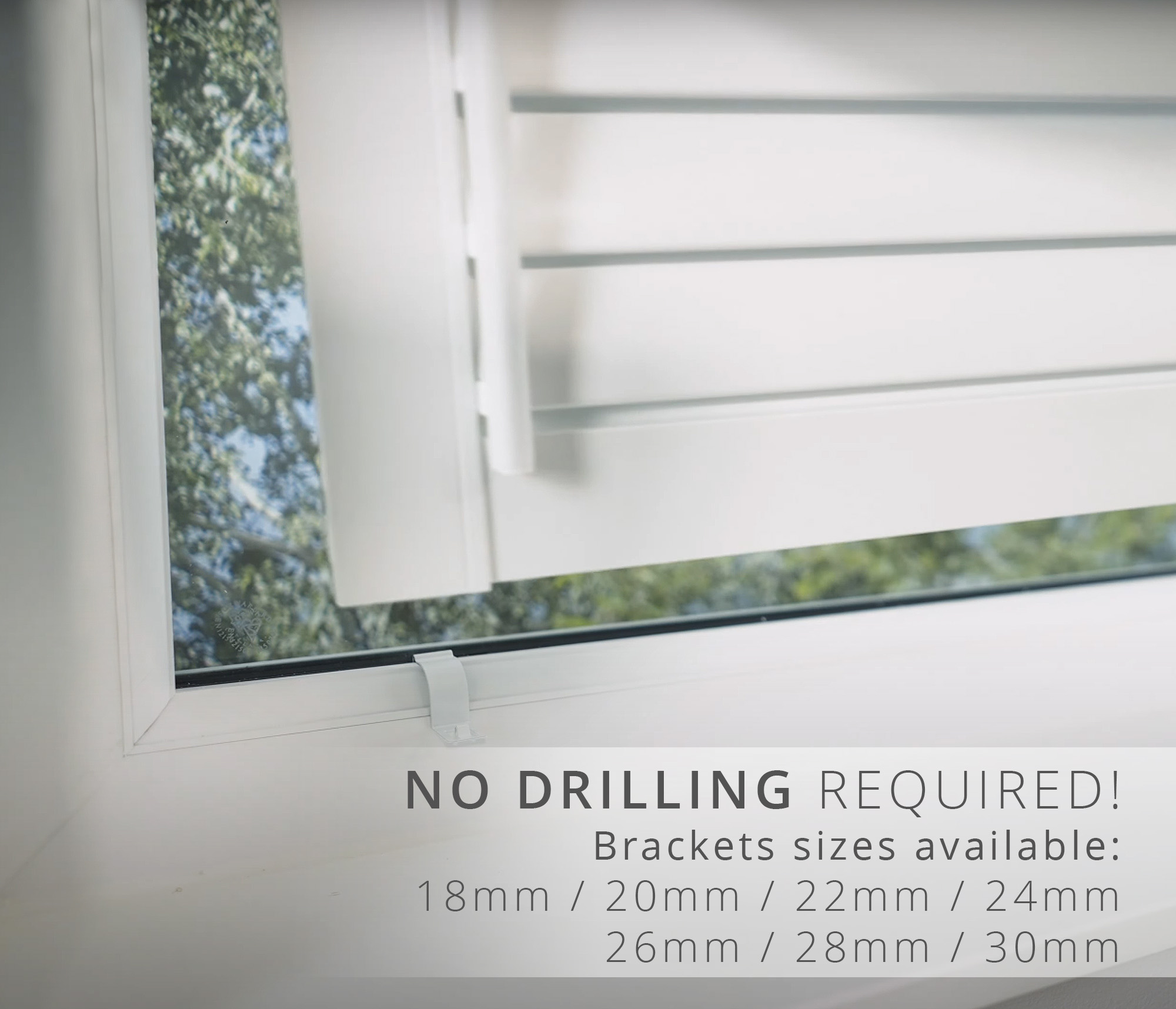 Louvolite Perfect Fit uPVC Shutters LITE - Cotton Natural White - Image 9