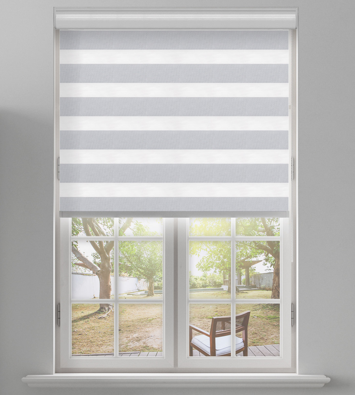 Day & Night Free-Hanging Blackout - Tango Silver White - Image 2