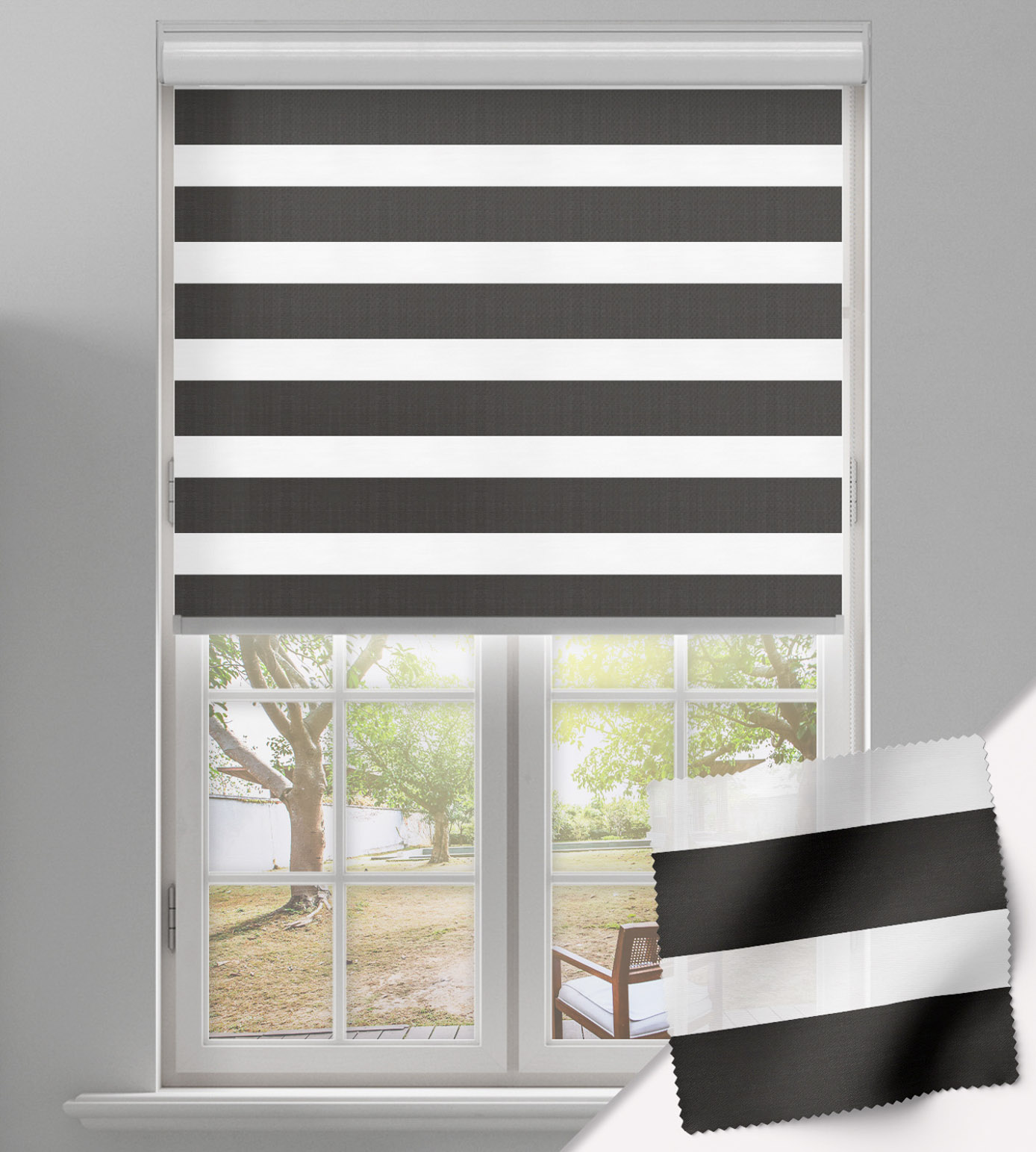 Day & Night Free-Hanging Blackout - Tango Anthracite