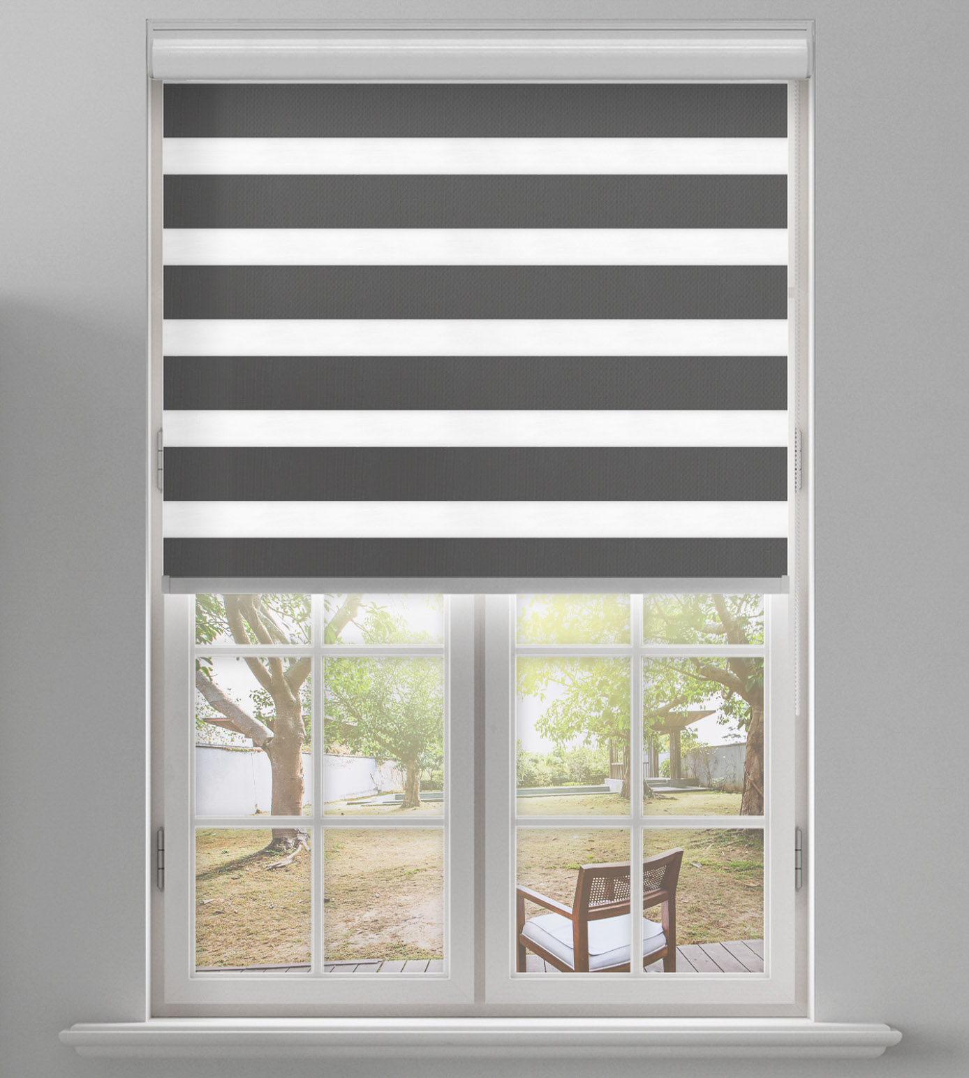 Day & Night Free-Hanging Blackout - Tango Charcoal Grey - Image 2