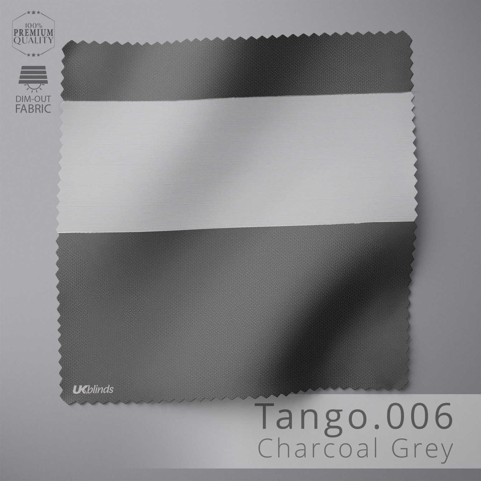Day & Night Free-Hanging Blackout - Tango Charcoal Grey - Image 4
