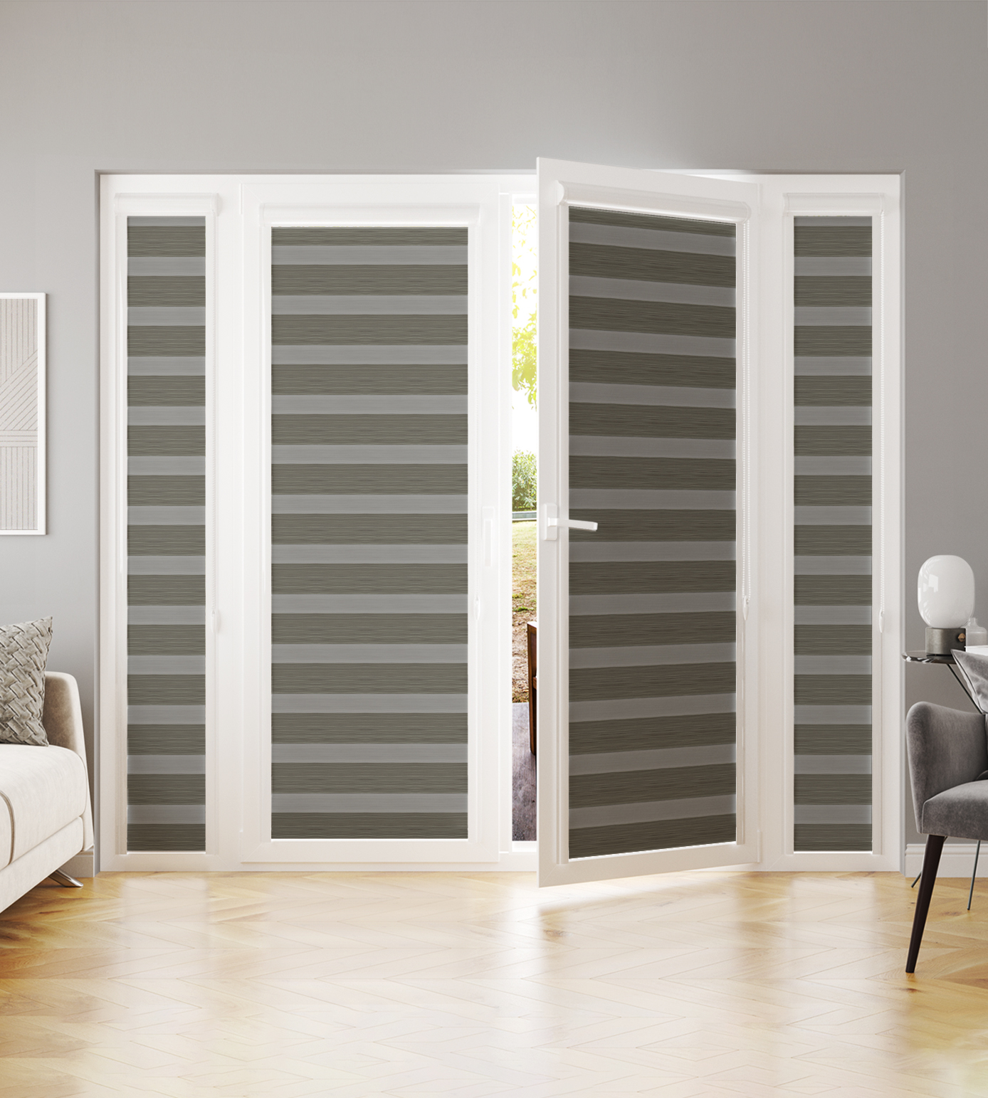 Perfectly Fitted Blackout/Dimout Day & Night Blind - Tango Slate - Image 3