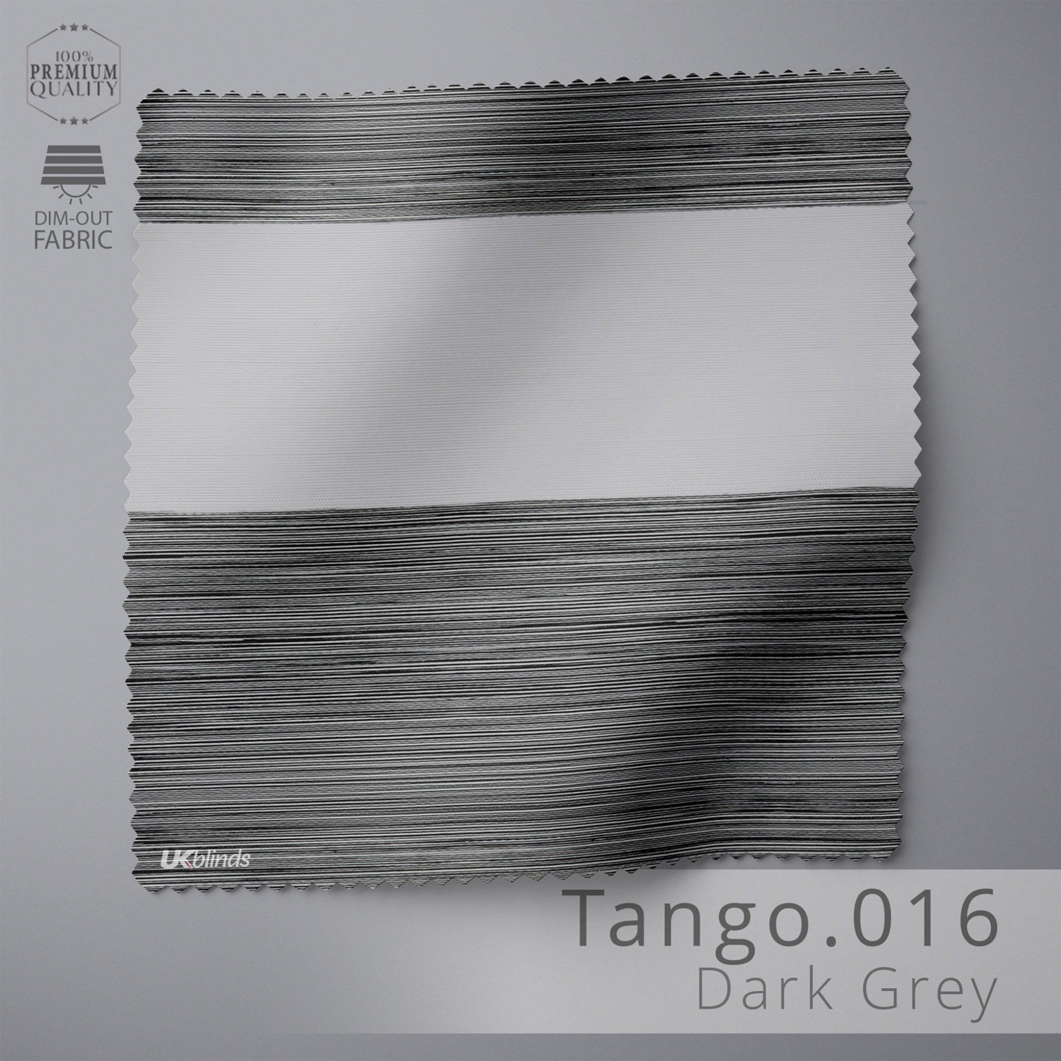 Day & Night Free-Hanging Blackout - Tango Dark Grey & Black - Image 4